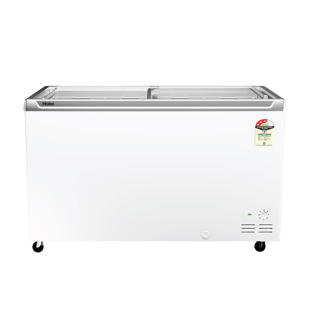 Haier 575L Glass Top Deep Freezer with LED| 2026 STAR Rating (White)
